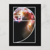 Fibonacci Spiral Galaxy Briefkaart (Voorkant)
