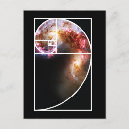 Fibonacci Spiral Galaxy Briefkaart