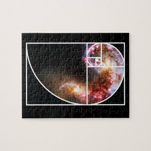 Fibonacci Spiral Galaxy Legpuzzel (Horizontaal)