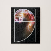 Fibonacci Spiral Galaxy Legpuzzel (Verticaal)