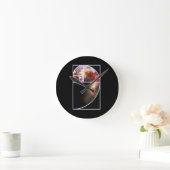 Fibonacci Spiral Galaxy Ronde Klok (Huis)