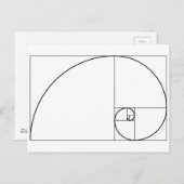 Fibonacci Spiral Golden Ratio Briefkaart (Voorkant / Achterkant)