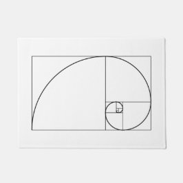 Fibonacci Spiral Golden Ratio Deurmat