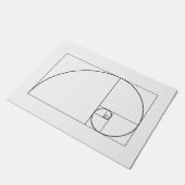 Fibonacci Spiral Golden Ratio Deurmat (Schuin)