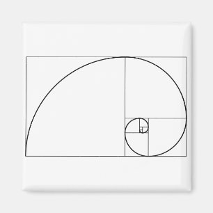 Fibonacci Spiral Golden Ratio Magneet