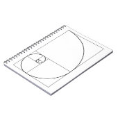 Fibonacci Spiral Golden Ratio Notitieboek (Linkerzijde)
