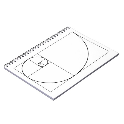 Fibonacci Spiral Golden Ratio Notitieboek (Linkerzijde)