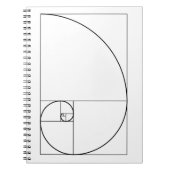Fibonacci Spiral Golden Ratio Notitieboek (Voorkant)
