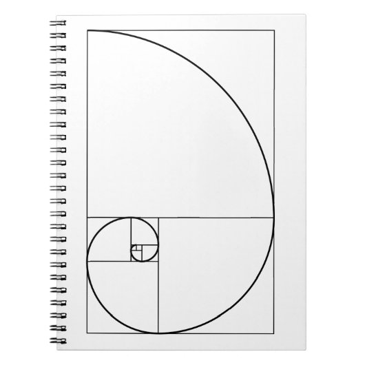 Fibonacci Spiral Golden Ratio Notitieboek (Voorkant)