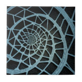 Fibonacci Spiral Moderne Kunst Keramische Tegel Tegeltje (Voorkant)