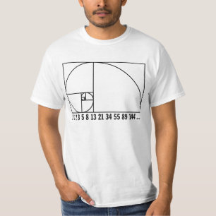 Fibonacci Spiral - Nummerreeks 1 T-shirt
