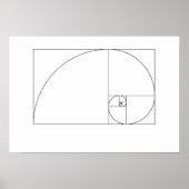 Fibonacci Spiral Poster (Voorkant)