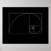 Fibonacci Spiral Poster (Voorkant)