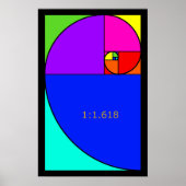 Fibonacci Spiral Poster (Voorkant)