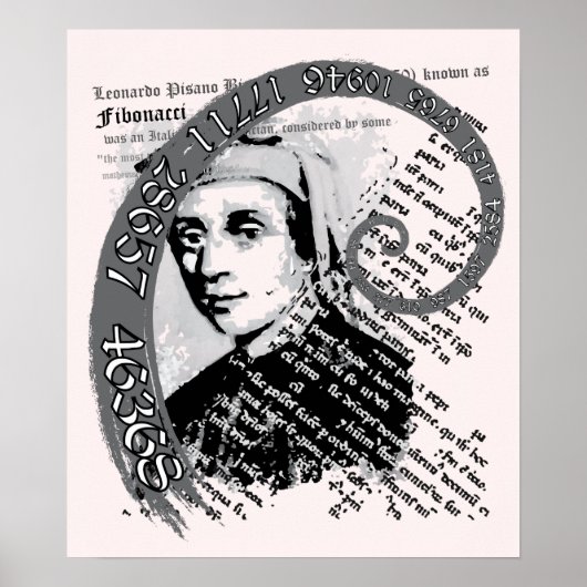 Fibonacci Spiral Poster (Voorkant)