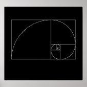 Fibonacci Spiral Poster (Voorkant)