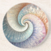 Fibonacci Spiral Sandstone Onderzetter (Voorkant)
