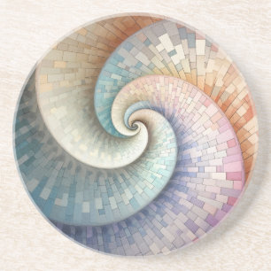 Fibonacci Spiral Sandstone Onderzetter