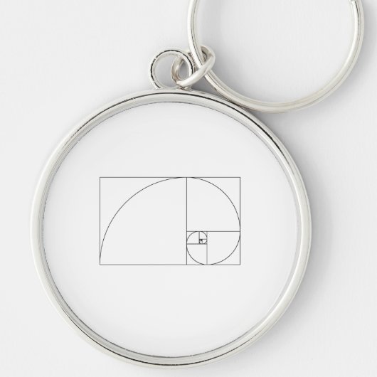 Fibonacci Spiral Sleutelhanger (Voorkant)