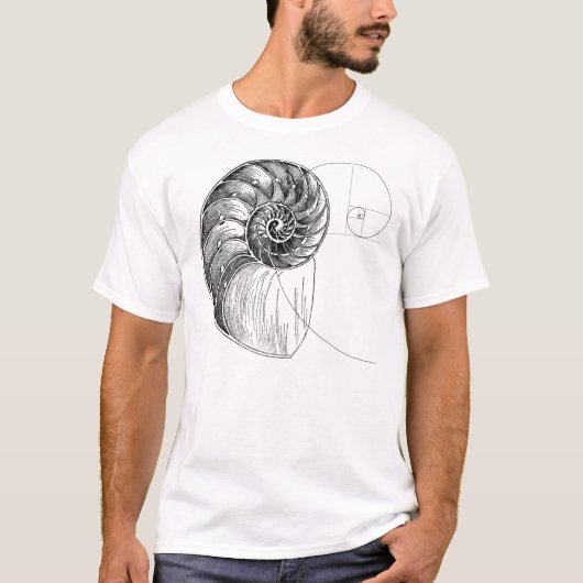 fibonacci spiral t-shirt (Voorkant)