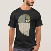  Fibonacci Spiral Wiskunde Golden Ratio Cool Sc T-shirt (Voorkant)