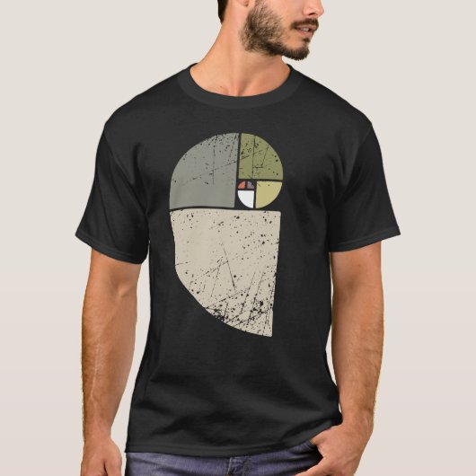 Fibonacci Spiral Wiskunde Golden Ratio Cool Sc T-shirt (Voorkant)