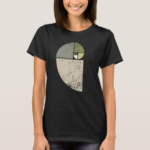  Fibonacci Spiral Wiskunde Golden Ratio Cool Sc T-shirt