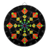Fibonacci Squares Mandala Dartbord (Voorkant)
