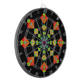 Fibonacci Squares Mandala Dartbord (Voorkant Links)