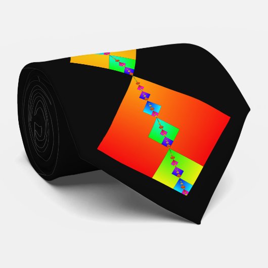 Fibonacci Squares Stropdas (Opgerold)