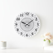 Fibonacci Sunflower Grote Klok (Huis)