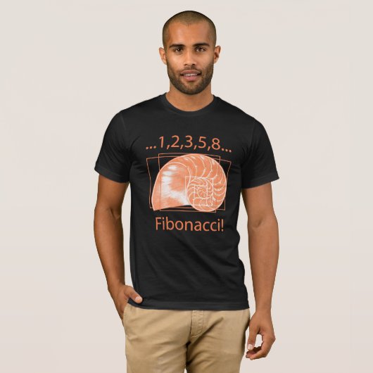 Fibonacci. T-shirt (Voorkant volledig)