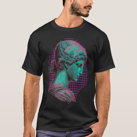 Fibonacci Vaporwave esthetica T-shirt (Voorkant)