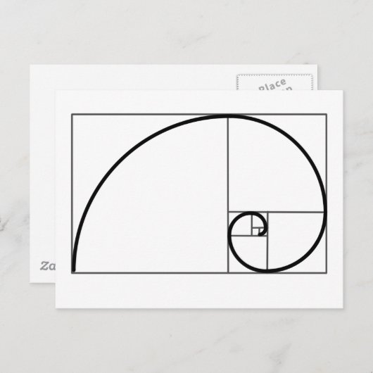 Fibonacci-verhouding Briefkaart (Voorkant / Achterkant)