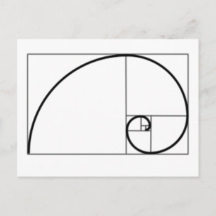 Fibonacci-verhouding Briefkaart