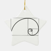 Fibonacci-verhouding Keramisch Ornament (Voorkant)