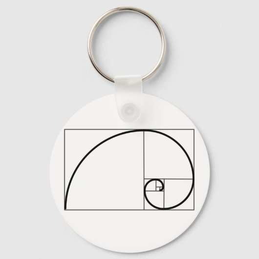 Fibonacci-verhouding Sleutelhanger (Voorkant)