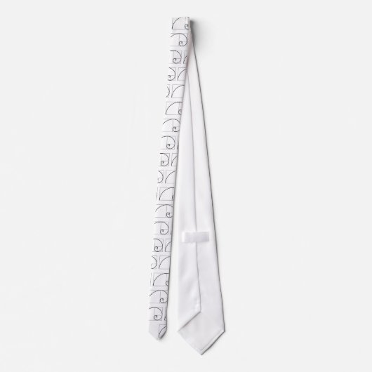 Fibonacci-verhouding Stropdas (Achterkant)