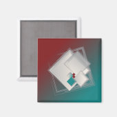 Fibonacci-vierkantjes afspelen magneet (Voorkant / Achterkant)