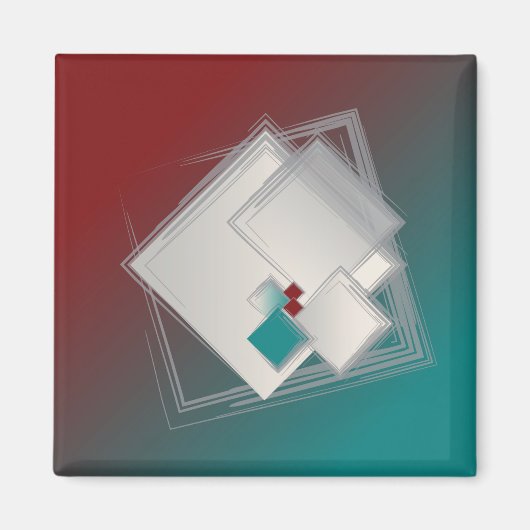 Fibonacci-vierkantjes afspelen magneet (Voorkant)