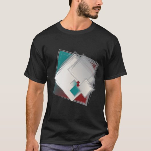 Fibonacci-vierkantjes afspelen t-shirt (Voorkant)