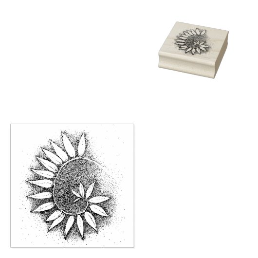 Fibonacci Vine Stamp Rubberstempel (Gestempeld)
