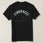 Fibonacci voor- en achterzijde Het is net zo gemak T-shirt (Design achterkant)