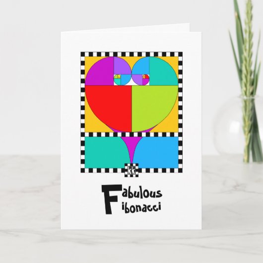 Fibonacci-Wenskaart Kaart (Voorkant)