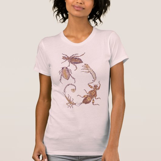 Fibonacci zoetwaterbugs t-shirt (Voorkant)