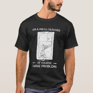 Fibonacci's spiralen getalwiskunde Wiskunden T-shirt