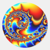 Fibonaccispikant Ronde Sticker (Voorkant)