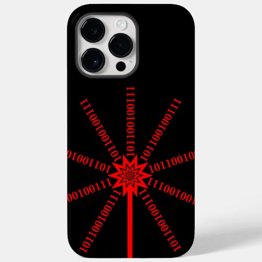 Fibre Optic Data Burst Case-Mate iPhone Case (Achterkant)