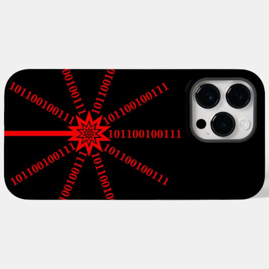 Fibre Optic Data Burst Case-Mate iPhone Case (Achterkant (horizontaal))