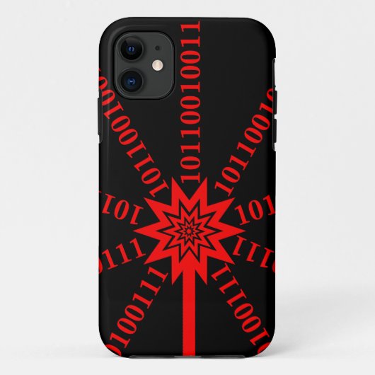 Fibre Optic Data Burst Case-Mate iPhone Case (Achterkant)